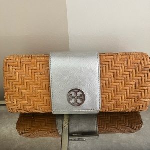 Tory Burch wicker clutch!